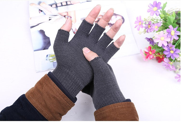 Knitted Warm fingerless Gloves Soft Winter Gloves FASHION Women Men gloves