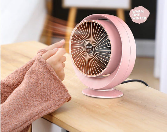 800W Mini Portable Heater Small Space Heater Electric Heating Fan Office Home