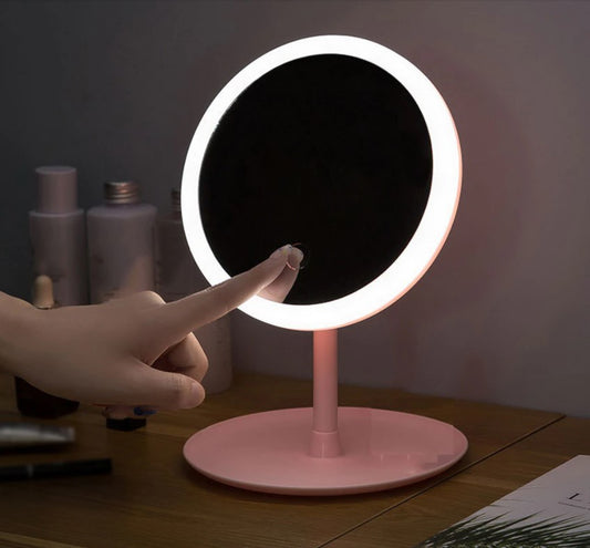 Rechargeable Led Light Makeup Mirror LED Face Mirror Adjustable Touch Dimmer