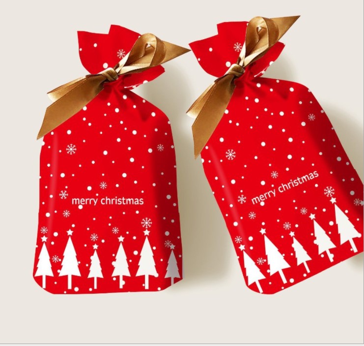 50 pcs Xmas Candy Packaging Bags Cookie Biscuit Gift Bags Christmas bag