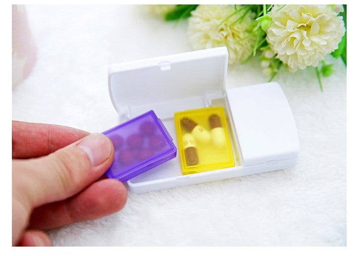 Pill Cutter Tablet Splitter Medicine Case Pill Box Portable Pill Box