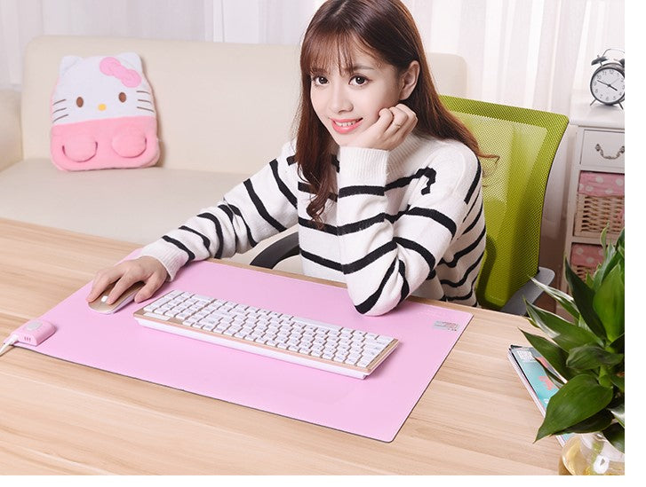 Winter Hand Warmer Computer Desk Heated Pad Large Mouse Pad Heating Mat