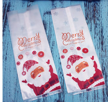 Load image into Gallery viewer, 50 pcs Xmas Candy Packaging Bags Cookie Biscuit Gift Bags Christmas bag

