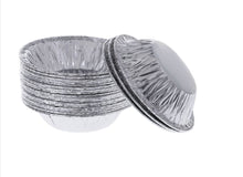 Load image into Gallery viewer, 100pcs Disposable Aluminum Foil Egg Tart Pan Molds Mini Pot Pie Baking Plate
