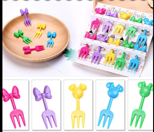 10PCS Decor Lunch Box Accessory Fruit Picks Kids' Animal Forks Food Mini Tool