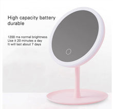Load image into Gallery viewer, Rechargeable Led Light Makeup Mirror LED Face Mirror Adjustable Touch Dimmer
