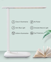 Load image into Gallery viewer, USB Rechargeable LED Touch Table Light Bedside Study Reading Light Dimmable
