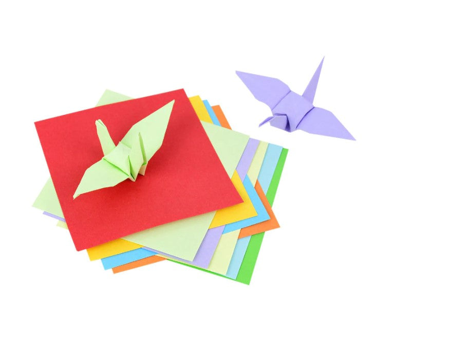 100 Sheets 10 Colours Origami Square Paper Craft Folding Paper Crane Craft