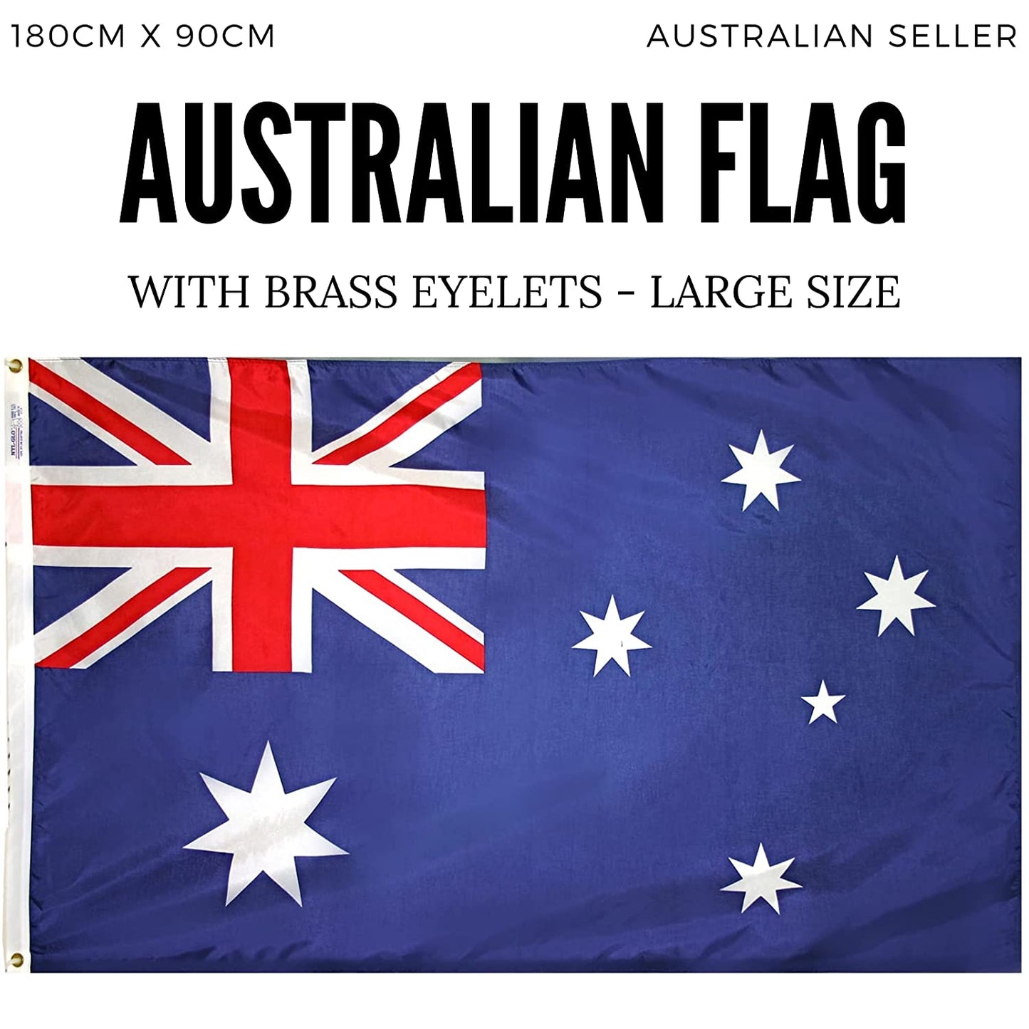 90cm x 180cm Large Australian Aussie Flag Australia Day Oz Heavy Duty Outdoor