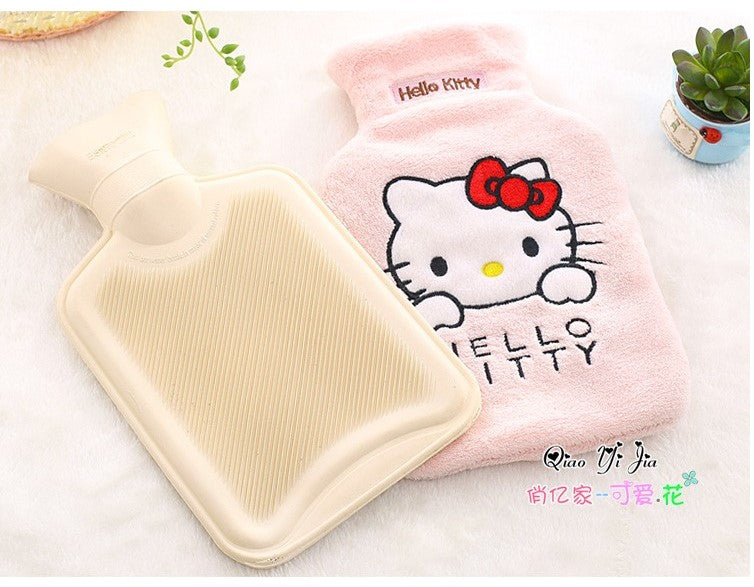 2000ml HOT WATER BOTTLE Winter Warm Rubber Bag w Knitted Cover Relaxing Warmer