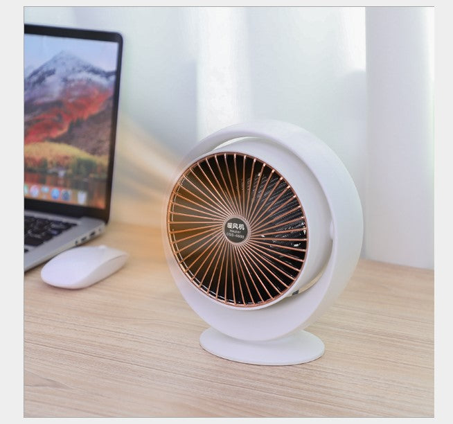 800W Mini Portable Heater Small Space Heater Electric Heating Fan Office Home