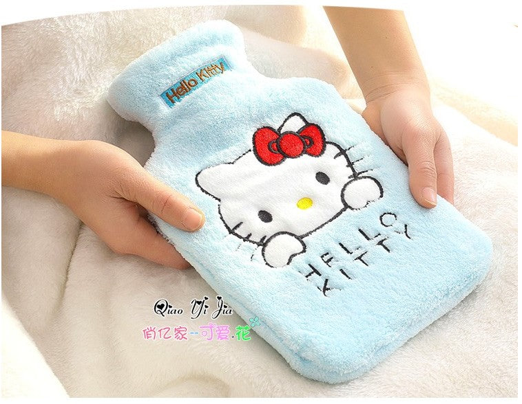 2000ml HOT WATER BOTTLE Winter Warm Rubber Bag w Knitted Cover Relaxing Warmer