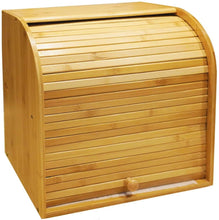 Load image into Gallery viewer, Bamboo Bread Box / Storage Box - 2 compartments
