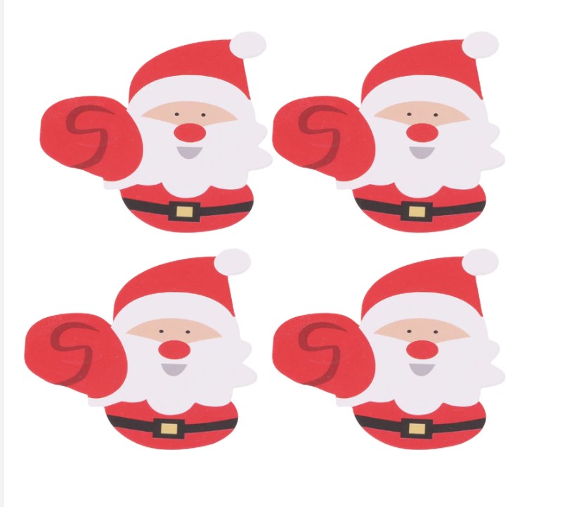 50PCS Christmas Party Lollipop Lolly Holder Sugar-loaf Paper Card Holder Santa