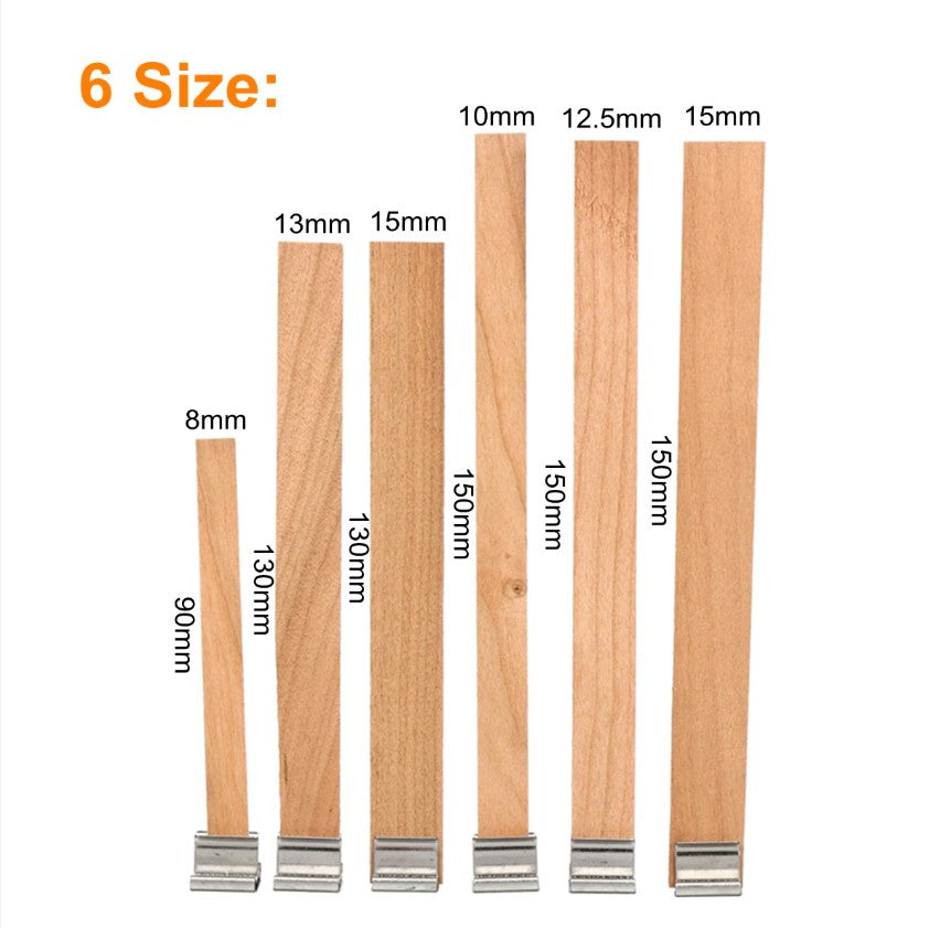 Wooden Candle Wicks Core Supplies With Sustainer DIY Making for Party