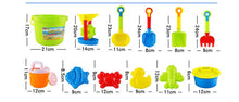 Load image into Gallery viewer, 13 pcs Sandpit Bucket Toys Kids Square Sand Pit Outdoor Beach Play Gift
